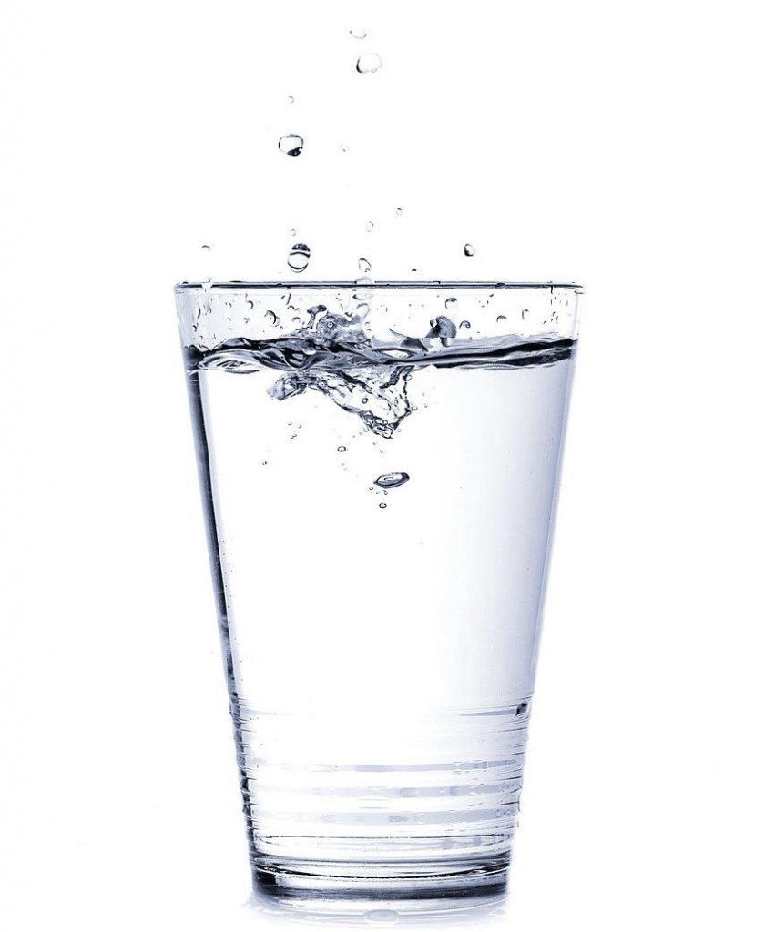 full glass of water
